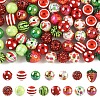 29Pcs 8 Styles Opaque Acrylic Beads MACR-YW0004-80-2