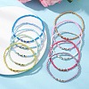 10Pcs 10 Colors Glass Seed Beads Stretch Bracelets BJEW-MZ00323-1
