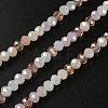 Electroplate Glass Beads Strands EGLA-YW0002-D09-4