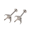 304 Stainless Steel Prong Earring Settings SA-CBA8B85-11E-03-2