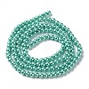 1450Pcs 10 Strands Baking Painted Pearlized Glass Pearl Round Bead Strands  HY-SZ0001-04-3