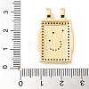 Brass Micro Pave Cubic Zirconia Pendants KK-U053-20G-03-3