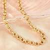 7MM 304 Stainless Steel Double Link Chain Necklaces for Women SA-H001-24G-2