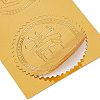 Self Adhesive Gold Foil Embossed Stickers DIY-WH0163-70M-4