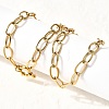 304 Stainless Steel Cable Chain Necklaces with Spring Ring Clasps for Women X-NJEW-Z091-09G-3