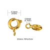 20Pcs 2 Colors Brass Spring Ring Clasps KK-YW0001-40-4