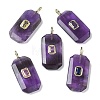 Natural Mixed Stone Faceted Pendants G-F819-02G-2