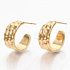 Brass Half Hoop Earrings KK-R117-042G-NF-4