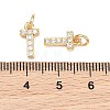 SHEGRACE Brass Micro Pave Clear Cubic Zirconia Pendants XGRQ29227-394G-T-3
