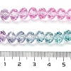 Transparent Painted Glass Beads Strands X1-DGLA-A034-T8mm-A10-3