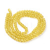 Spray Painted Crackle Glass Beads Strands CCG-Q001-6mm-10-2