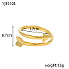 304 Stainless Steel Cuff Rings RJEW-OY001-05G-3