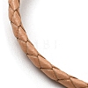 Leather Braided Cord Bracelets BJEW-G675-06G-05-2