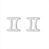925 Sterling Silver Stud Earrings WG164A3-03-2