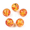 Resin Imitation Amber Beads RESI-N034-01-C01-2