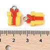 Christmas Theme Opaque Resin Pendants RESI-S08-02G-3