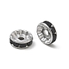 304 Stainless Steel Rhinestone Spacer Beads RB-CBA18B7-01P-16-2