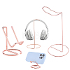 4Pcs 2 Styles Iron Headset Holders AJEW-DR0002-61RG-1
