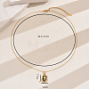 Stainless Steel Enamel Flower Pendant Necklaces for Women Daily Wear VT0532-2