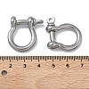 304 Stainless Steel Ring Clip Buckles for Bag Chain Strap STAS-C165-02B-P-3