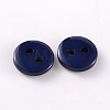 2-Hole Flat Round Resin Sewing Buttons for Costume Design BUTT-E119-24L-11-2