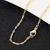 Brass Singapore Chains Necklace for Women LS-NJEW-P265-07G-3