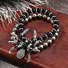 Punk Style Alloy Plastic Charm Bracelets BJEW-K269-01P-2