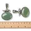 Natural Green Aventurine Pendants G-Z050-07B-3