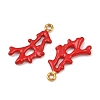 304 Stainless Steel Enamel Pendants STAS-C150-01M-2