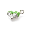 925 Sterling Silver Enamel Heart Ice Cream Charms STER-H116-03S-03-2