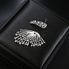Alloy & Rhinestone Stud Earrings WG885AD-01-3