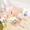 Square PVC with lint Jewelry Storage Zipper Box CON-WH0099-03A-4