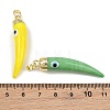 Handmade Evil Eye Lampwork Pendants LAMP-F031-01G-3