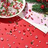 150G Christmas Themed Glass Beads GLAA-YWC0004-05-2