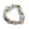 Natural Fluorite Stretch Bracelets PW-WG56138-04-1