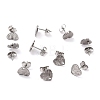 Non-Tarnish 304 Stainless Steel Stud Earring Findings STAS-I183-05A-P-1