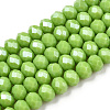 Electroplate Glass Beads Strands EGLA-A034-P10mm-A28-1