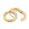 Ion Plating(IP) Round Ring 304 Stainless Steel Hoop Earrings for Women EJEW-G388-02A-G-2