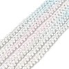 Transparent Gradient Color Glass Beads Strands X-GLAA-H021-01B-27-2