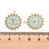 304 Stainless Steel Enamel Pendants STAS-K293-38G-4