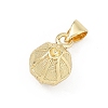 Brass Pendant Rhinestone Settings KK-H296-03G-2