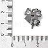 Brass Micro Pave Clear Cubic Zirconia Pendants CU-CBA9FFD-03B-3