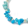 Natural & Synthetic Mixed Gemstone Chip Beads Stretch Bracelets for Women BJEW-JB13107-2