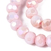 Anti-Tarnish Electroplate Glass Beads Strands EGLA-ZX010-4mm-04-5