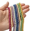 Eco-Friendly Dyed Glass Pearl Round Bead Strands X-HY-A008-6mm-M-4