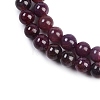 Natural Gemstone Ruby Round Beads Strands G-O017-6.5mm-06-2