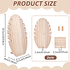 Wood Necklaces Organizer Display Holder NDIS-WH0017-12B-2