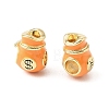 Money Bag Brass Enamel European Beads KK-CBA9CBD-17G-2