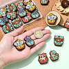 20Pcs 5 Styles Silicone Beads SIL-CJ0003-03-4