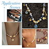 200Pcs 2 Colors Textured Brass Crimp Beads Covers KK-DC0001-22-7